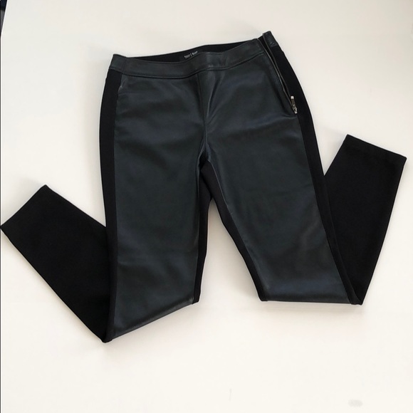 WHBM Vegan Leather Front Leggings Size 0 - Picture 14 of 15